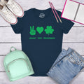 Peace Love SHENANIGANS St Patrick Day Shirt Lucky Shirts Clover Shirt Woman Ireland Tee Woman Funny Shirts WomenPeace Shirts Love Tee Graphic Tee – Everyday Comfort · Trending Graphic Apparel