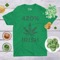 420 IRISH Drunk Irish Weed Top Men Irish Drinking Party Shirt St Patricks Day Shirts Funny Irish Cannabis Shirts Joke Weed Shirts Graphic Tee – Warm & Stylish · High-Quality Print