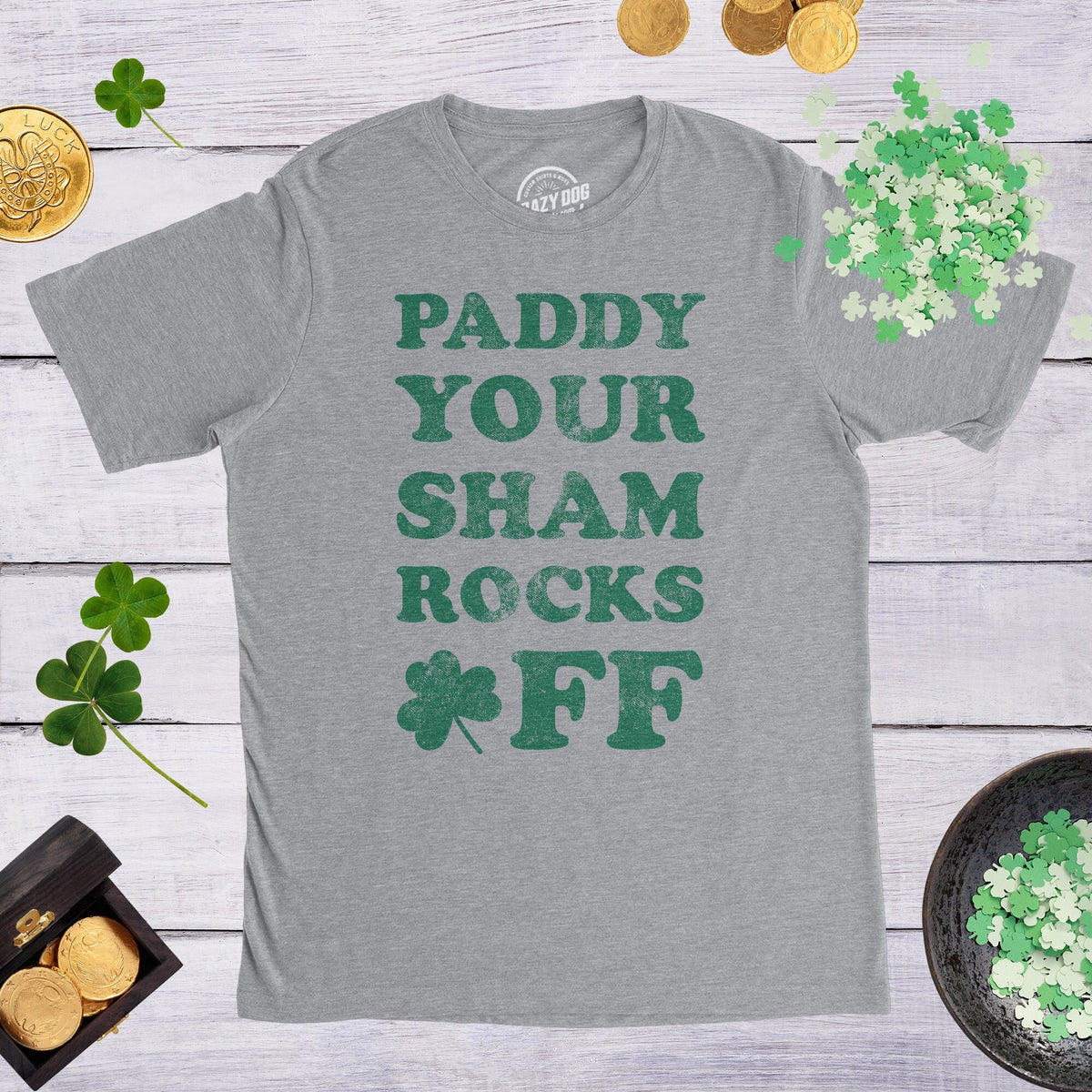 Paddy Your Shamrocks Off St Patricks Day Shirt Men Funny Irish Drinking Shirt Men Irish Night Out Party Shirt Joke Shamrock Shirt Graphic Tee – Premium Graphic · Must-Have Style