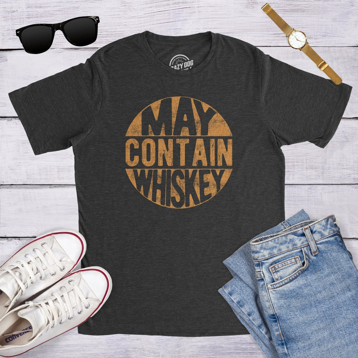 Sarcastic Whiskey Shirt Whiskey Lovers Gifts Funny Whiskey Tee Funny Christmas Drinking Mens Shirts May Contain Whiskey Drinking Shirts Graphic Tee – Everyday Comfort · Great Gift For Fans