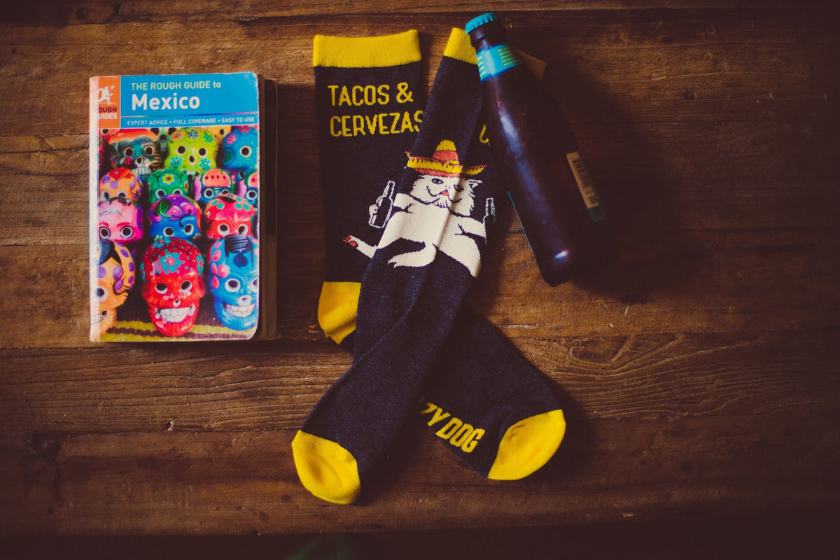 Tacos And Cervezas Socks Groomsmen Socks Funny Taco Socks Funky Socks Mens Novelty Socks Cool Mens Socks Funny Socks Men Crazy Socks Graphic Tee – Cozy Vibes · Trending Graphic Apparel