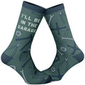 I39ll Be In The Garage Mechanic Funny Dad Socks Tools Socks Handyman Socks Dad Gifts Under 20 Funny Father Socks Woodworker Socks Graphic Tee – Aesthetic Look · Perfect For Daily Wear