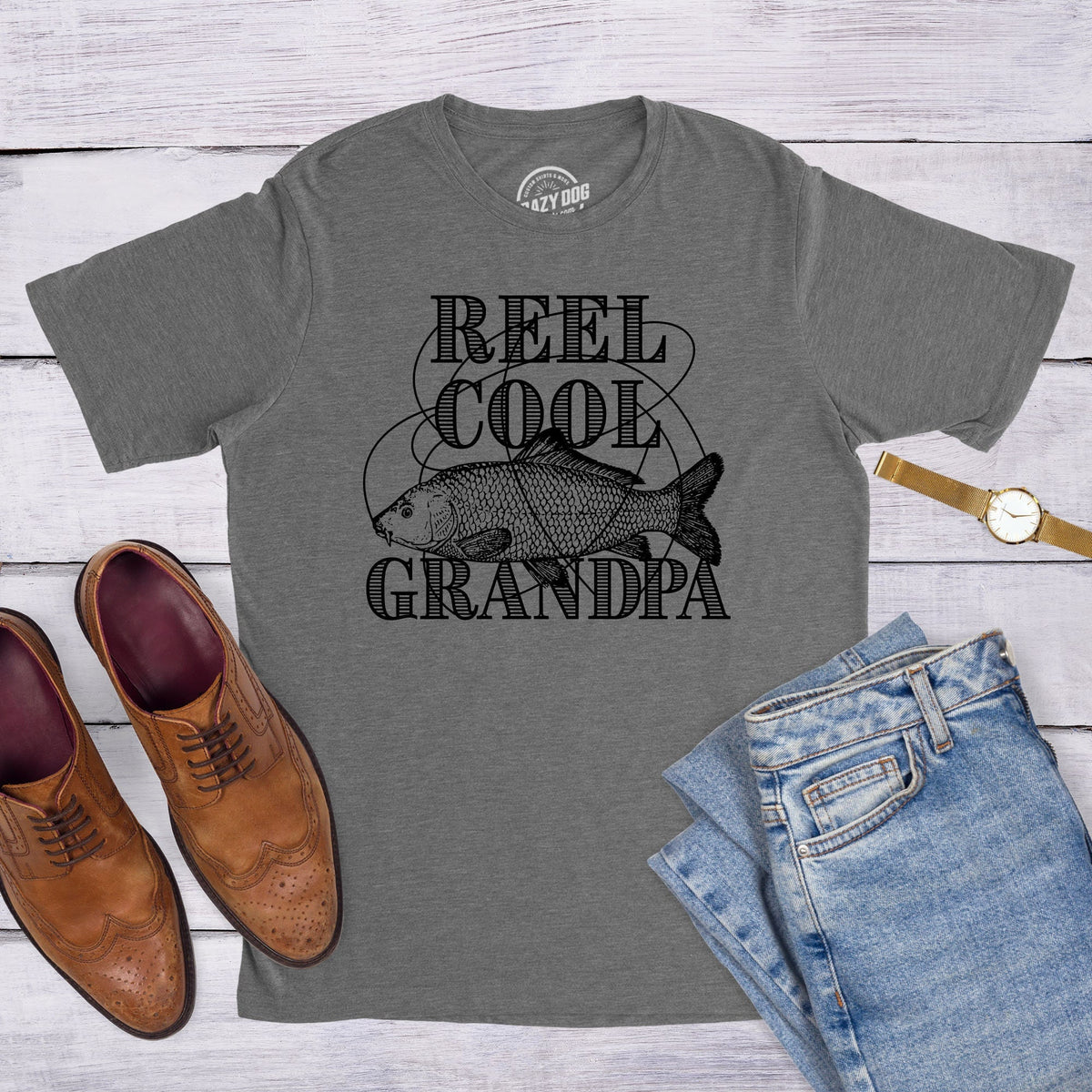 Fishing Gift Fish Shirt Grandpa Mens Fishing Tshirt Funny Angling Shirt Fishing Graphic Tee Fisherman Gifts Present For fisherman Graphic Tee – Bold Style · Great Gift For Fans