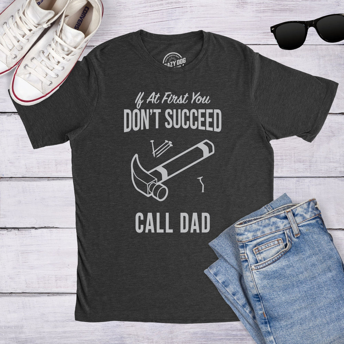 Dad Shirt Funny New Dad Shirt Dad Hammer Shirt Fix It Dad Tee Funny Shirts Dad Fathers Day Gift dad gift If Dont Succeed Call Dad Graphic Tee – Cozy Vibes · Top Pick For Any Outfit