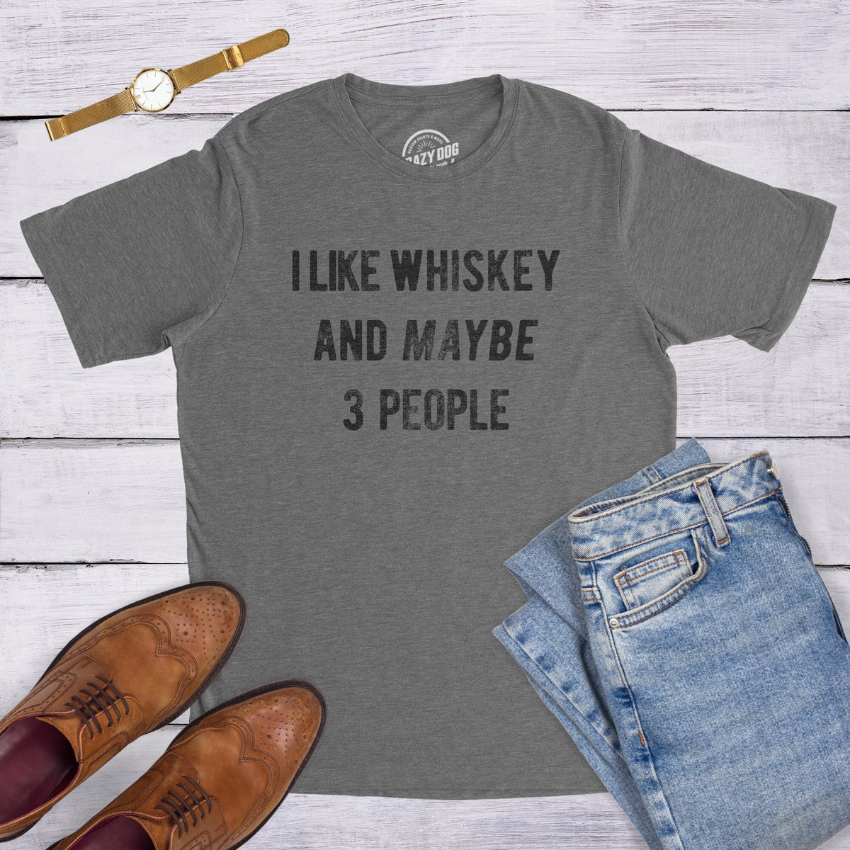 Sarcastic Whiskey Shirt Whiskey Lovers Gifts Funny Whiskey Tee Funny Christmas Drinking Mens Shirts I Like Whiskey And Maybe 3 People Graphic Tee – Aesthetic Look · Trending Graphic Apparel