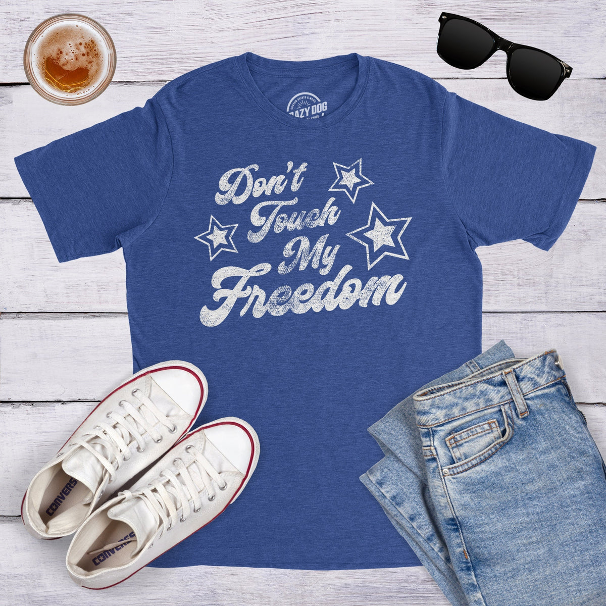 Independence Day Shirt 4th of July Shirt USA Shirt Patriotic Shirt America Shirt Murica Shirt Beer Shirt Don39t Touch My Freedom Graphic Tee – Everyday Comfort · High-Quality Print