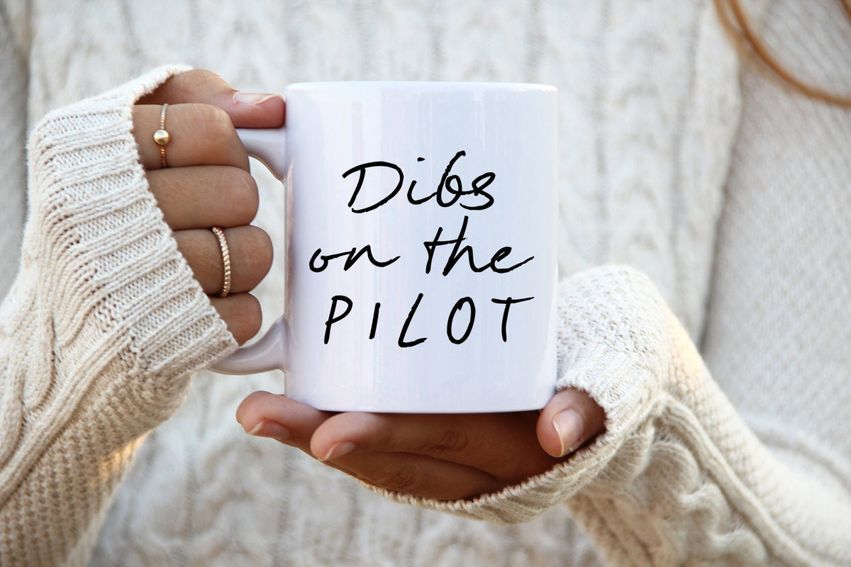 Pilot Girlfriend GF Wife Retro 70s Aviation Plane Airplane Mug Funny Coffee Cup Birthday Gifts for Men and Women Graphic Tee – Fan Favorite · Must-Have Style