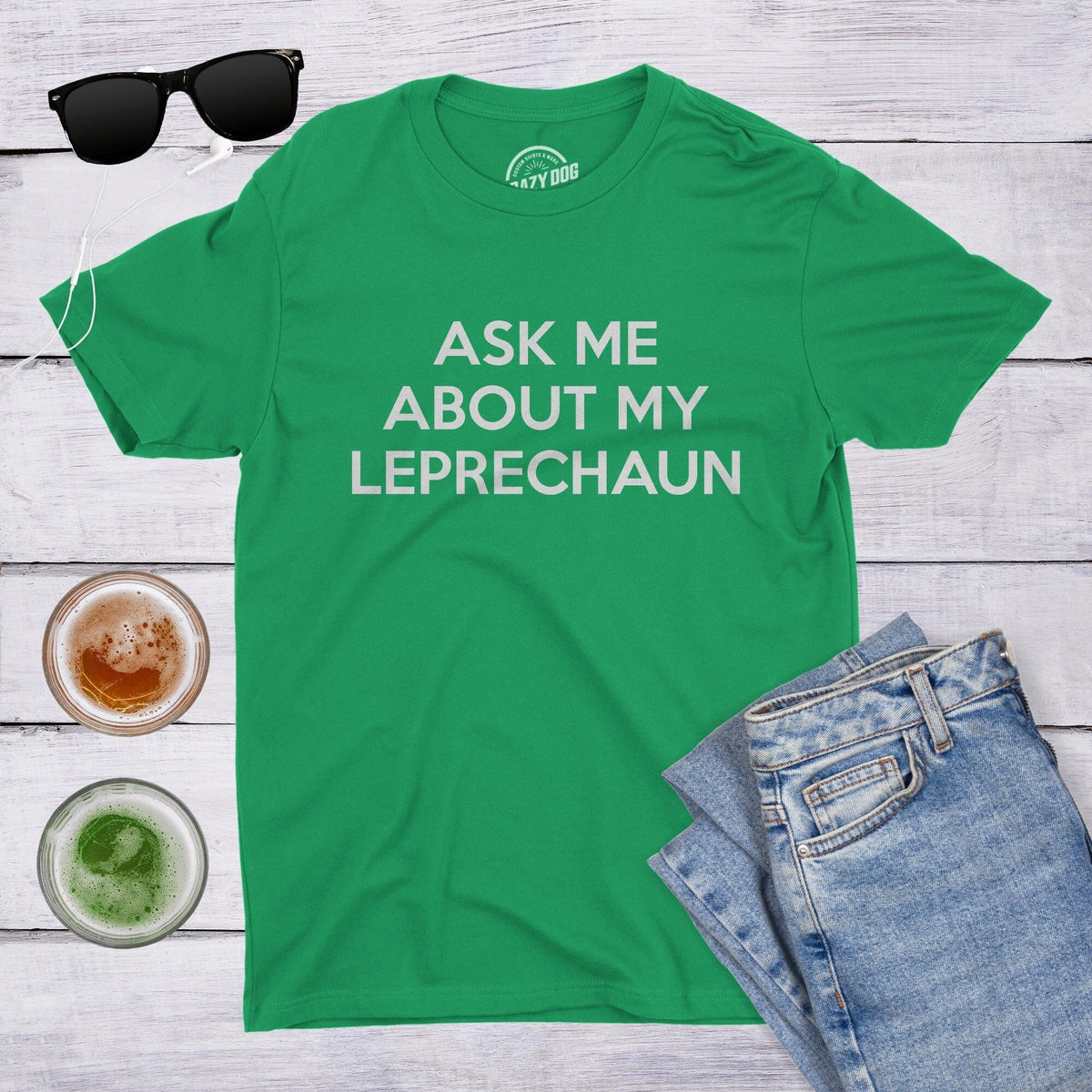 Ask Me About My Leprechaun Flip Shirt Men39s TShirt Funny Saint Patricks Day Shirt St Pattys Day Costume Disguise Irish Shirt Cool Tee Graphic Tee – Cozy Vibes · Top Pick For Any Outfit