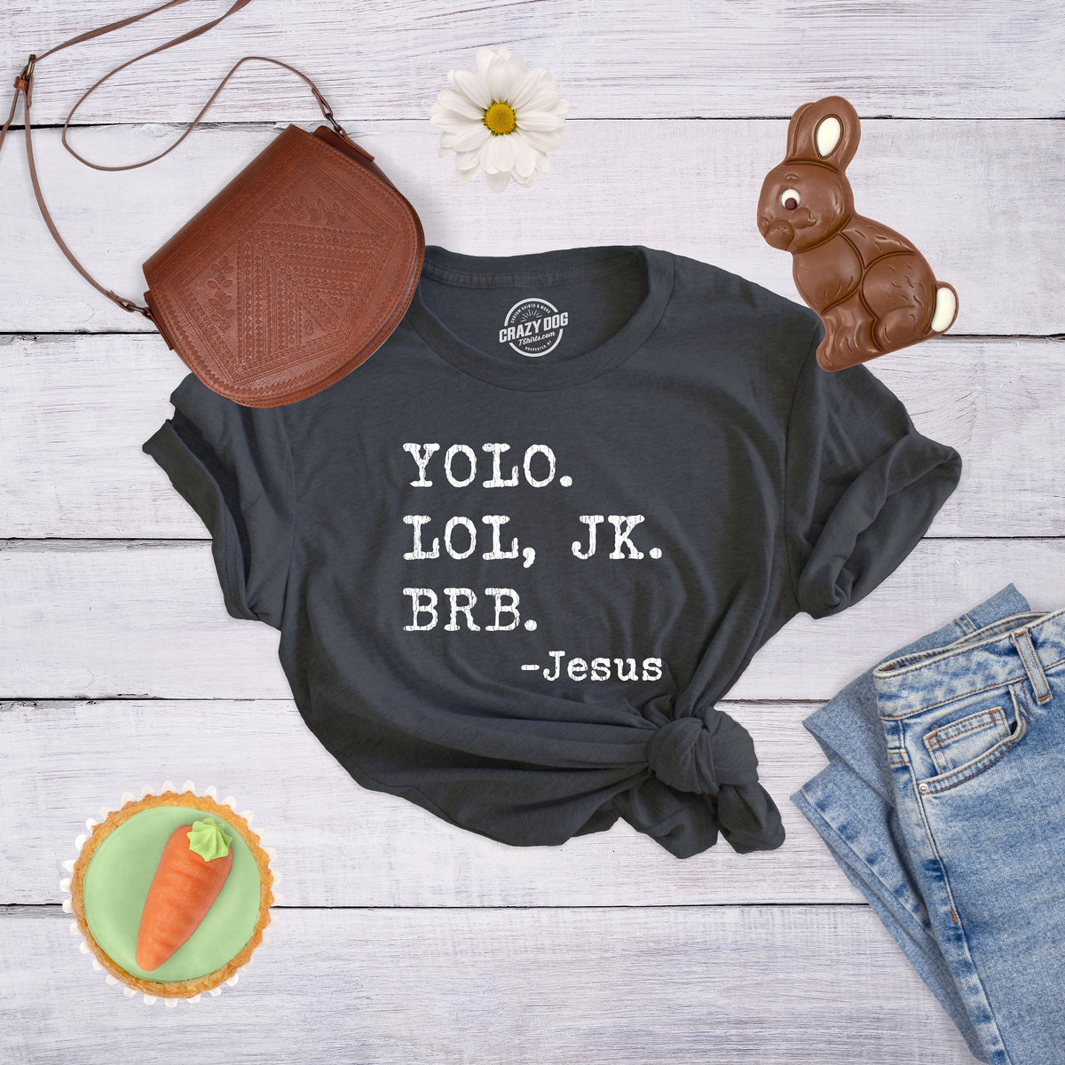 Yolo Lol Jk BRB Jesus God Shirts Womens Easter Religion Shirt TShirt For Church GospelEaster Shirts Funny Jesus Tshirts Faith Shirts Graphic Tee – Soft Feel · Must-Have Style