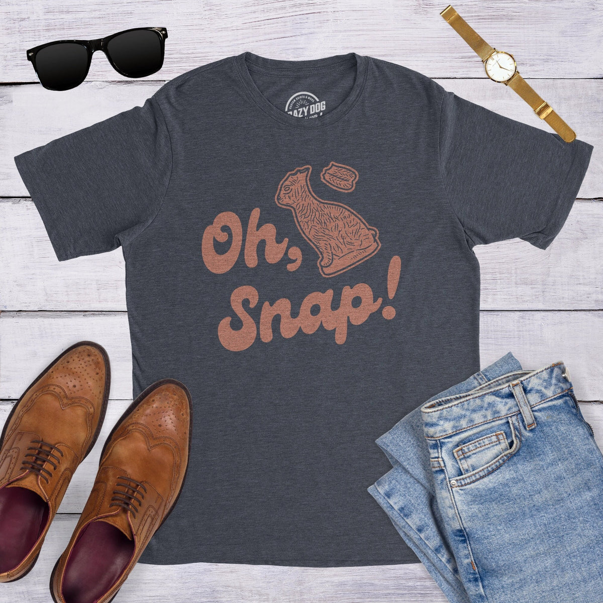 Oh Snap Shirt Sarcastic Shirt Chocolate Bunny Shirt Chocolate Rabbit Shirt Mens Shirt Funny Easter Shirt Mens Candy Tshirt Graphic Tee – Cozy Vibes · Must-Have Style