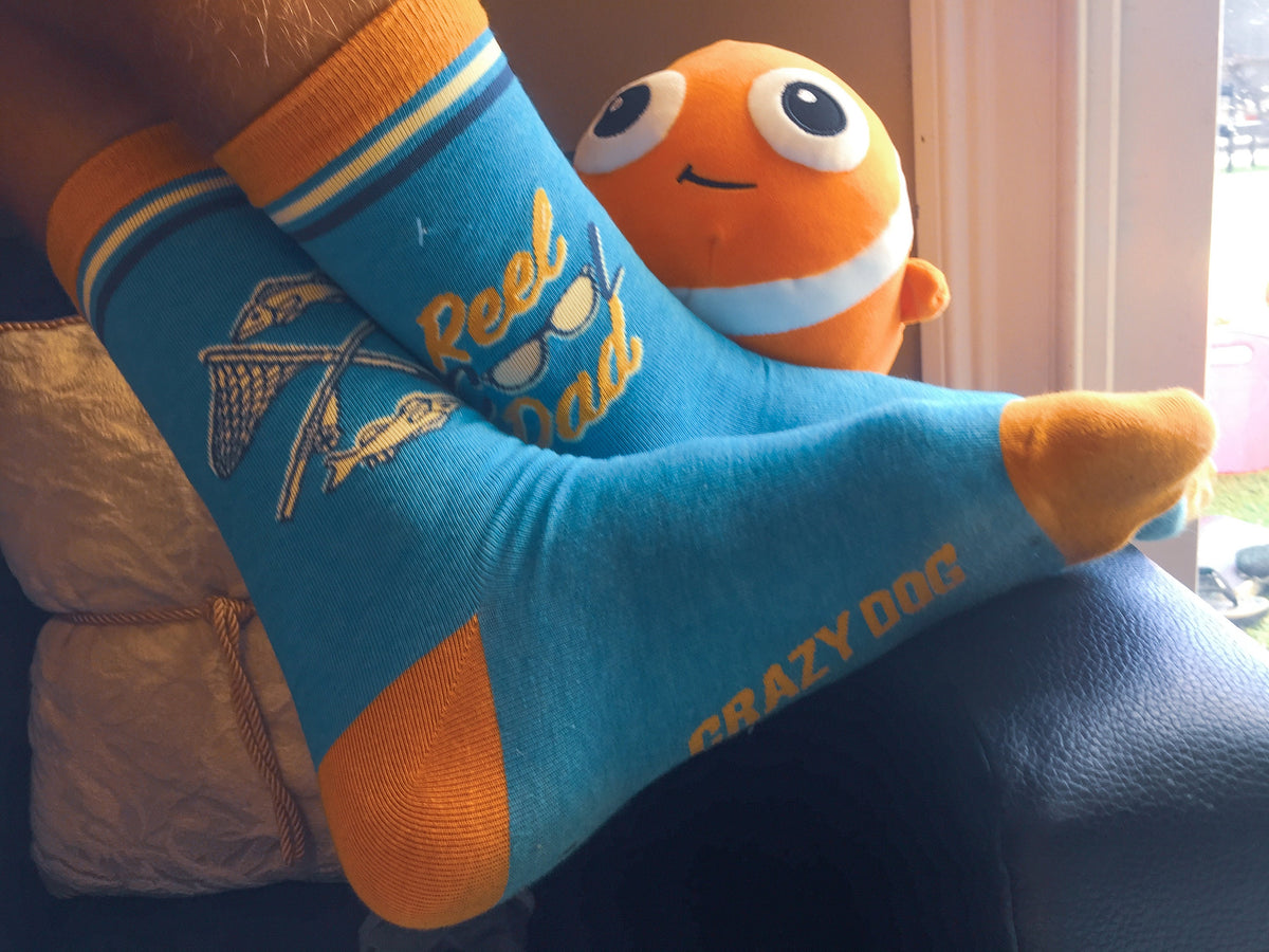 Funny Dad Socks Reel Cool Dad V2 Socks Funky Fishing Socks Fisherman Gifts Under 15 Fish Socks Man Dad Socks Angler Socks Graphic Tee – Premium Graphic · Trending Graphic Apparel