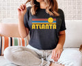 Atlanta Georgia TShirt Retro Sunset Adult Unisex Atlanta T Shirt Personalization Available Graphic Tee – Premium Graphic · High-Quality Print
