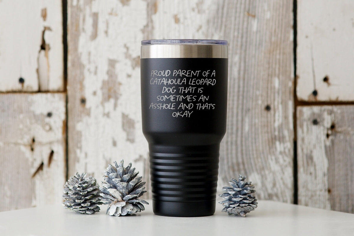 Catahoula Leopard Dog Mom Dad Owner Lover Tumbler Funny Appreciation Gifts Wine Lover Travel Coffee Mug Birthday Gift For Men and Women Graphic Tee – Bold Style · Must-Have Style