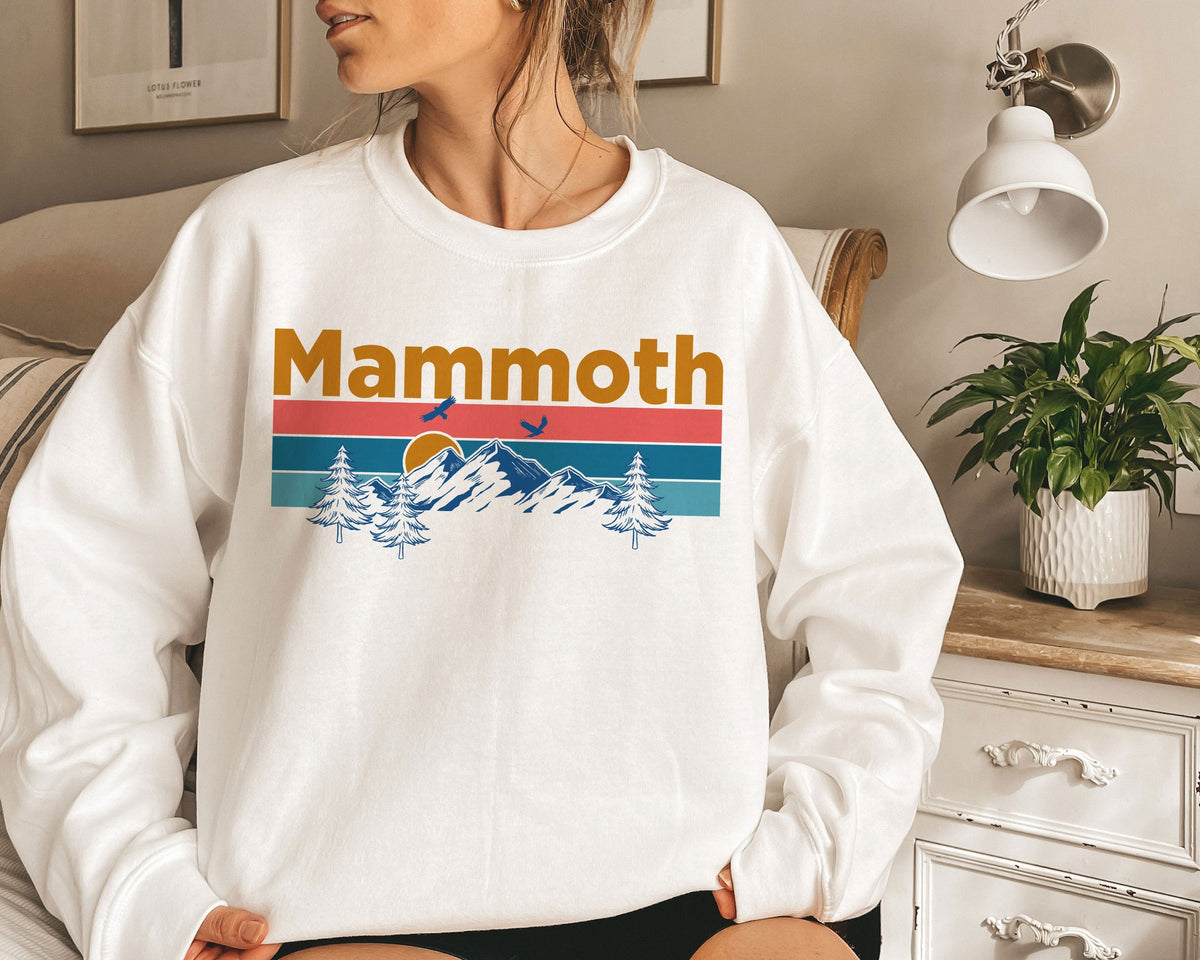 Mammoth California Sweatshirt Mountain Sunset Unisex Mammoth Sweatshirt Personalization Available Sweatshirt – Bold Style · Top Pick For Any Outfit