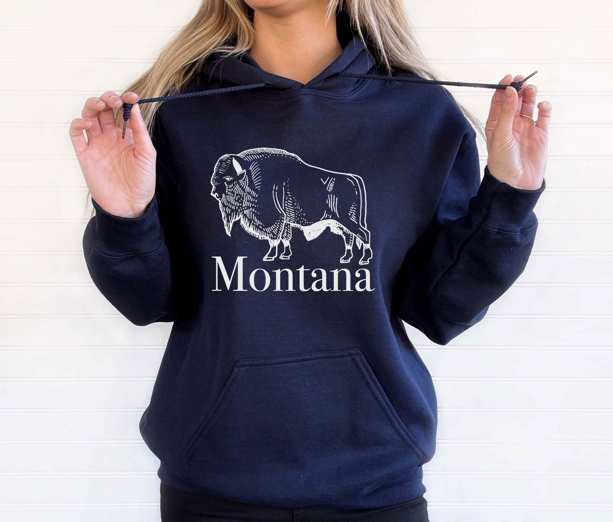 Montana Hoodie Adult Unisex Retro Buffalo Montana Sweatshirt Personalization Available Hoodie – Soft Feel · Trending Graphic Apparel
