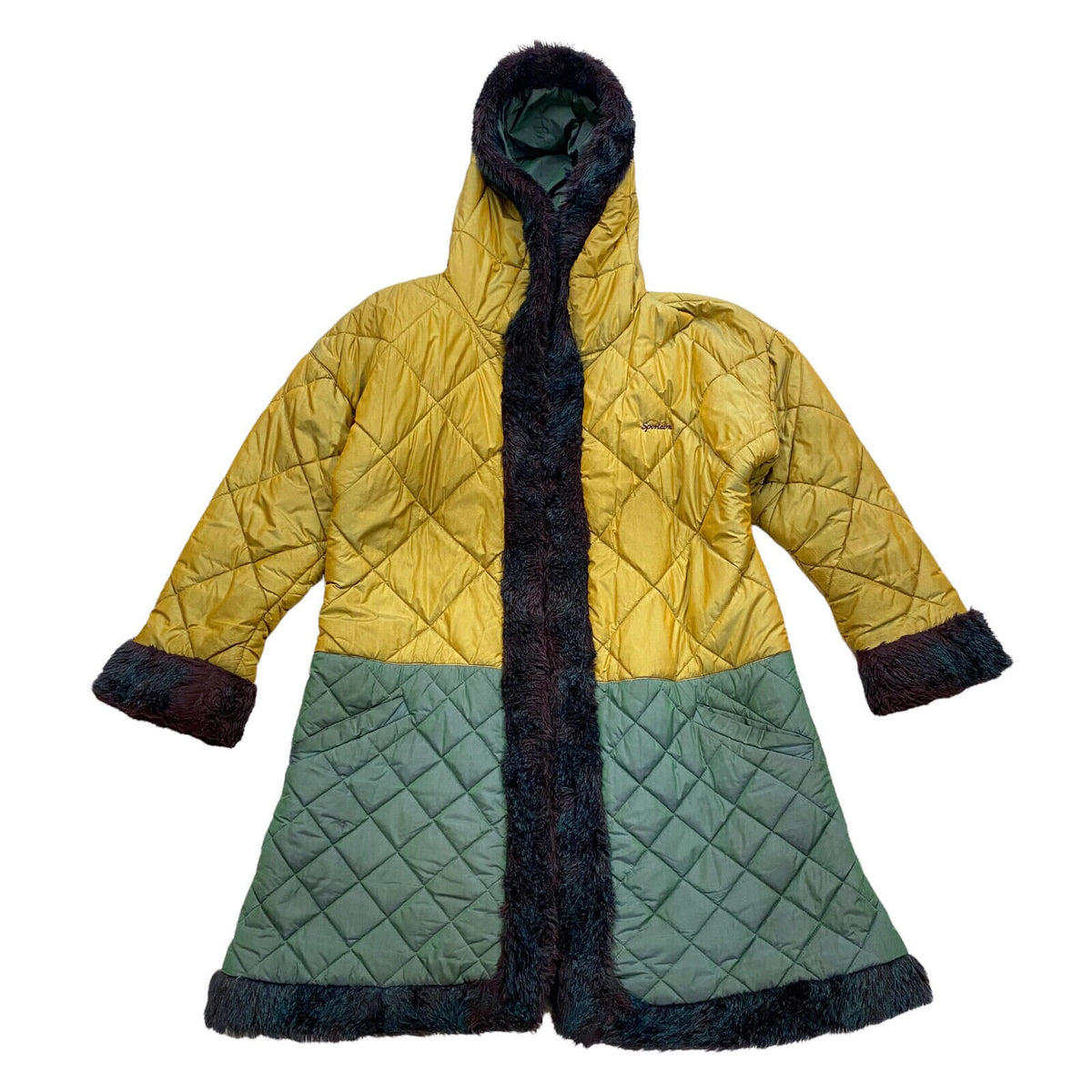 Sportalm Kitzbuhel Womens Long Padded Faux Fur Trim Coat Vintage Designer VTG Graphic Tee – Cozy Vibes · Perfect For Daily Wear