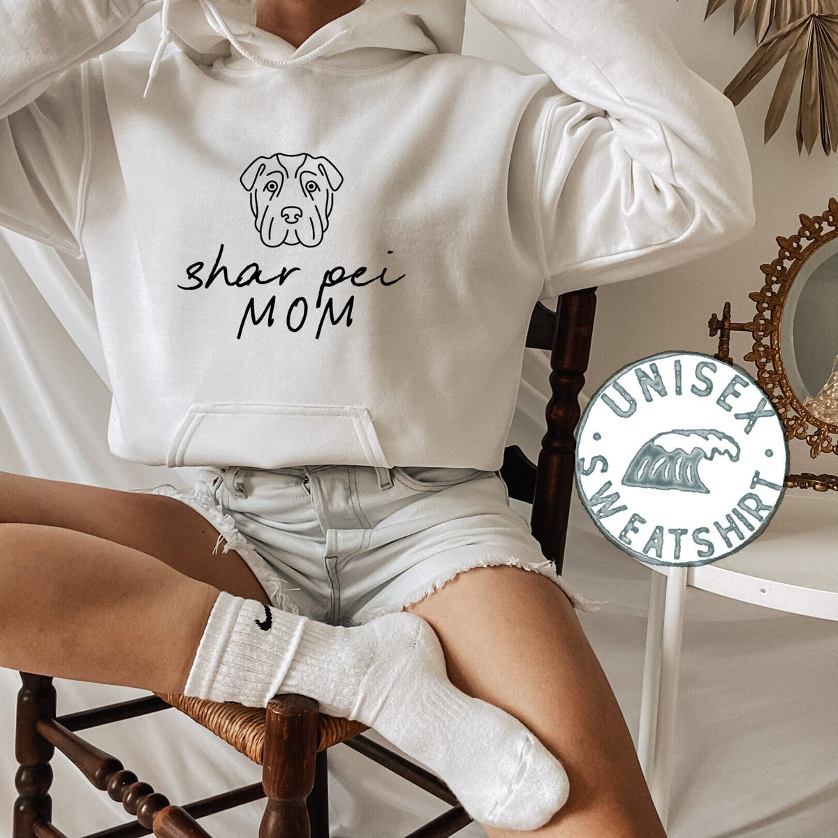 Shar Pei Dog Mom Hoodie Funny Hooded Sweatshirt Birthday Gifts for Men and Women Hoodie – Cozy Vibes · Must-Have Style