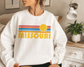Missouri Sweatshirt Retro Sunset Unisex Missouri Sweatshirt Personalization Available Sweatshirt – Fan Favorite · Perfect For Daily Wear