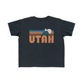 Utah Toddler Shirt Retro Mountain Utah Toddler TShirt Personalization Available Graphic Tee – Soft Feel · Perfect For Daily Wear