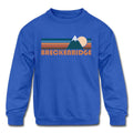 Breckenridge Colorado Youth Sweatshirt Retro Mountain Youth Breckenridge Sweatshirt Personalization Available Sweatshirt – Easygoing Wear · Perfect For Daily Wear