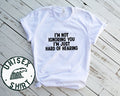 Hard of Hearing American Sign Language ASL Shirt Funny Tee Tshirt Birthday Gifts for Men and Women Graphic Tee – Aesthetic Look · Must-Have Style