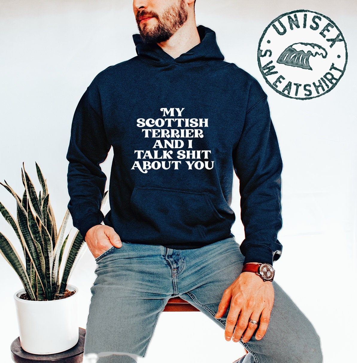 Scottish Terrier Dog Mom Dad Lover Owner Hoodie Funny Hooded Sweatshirt Birthday Gifts for Men and Women Hoodie – Bold Style · Top Pick For Any Outfit