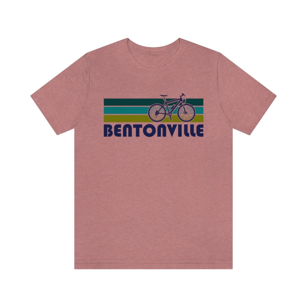 Bentonville TShirt Retro Mountain Bike Adult Unisex Bentonville Arkansas T Shirt Personalization Available Graphic Tee – Bold Style · Top Pick For Any Outfit
