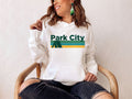 Park City Utah Hoodie Retro Camping Adult Unisex Park City Sweatshirt Personalization Available Hoodie – Soft Feel · Perfect For Daily Wear