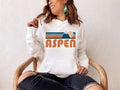 Aspen Colorado Hoodie Retro Mountain Unisex Aspen Sweatshirt Personalization Available Hoodie – Warm & Stylish · Great Gift For Fans