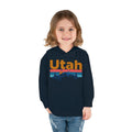 Utah Toddler Hoodie Retro Mountain Sun Unisex Utah Toddler Sweatshirt Personalization Available Hoodie – Cozy Vibes · Great Gift For Fans
