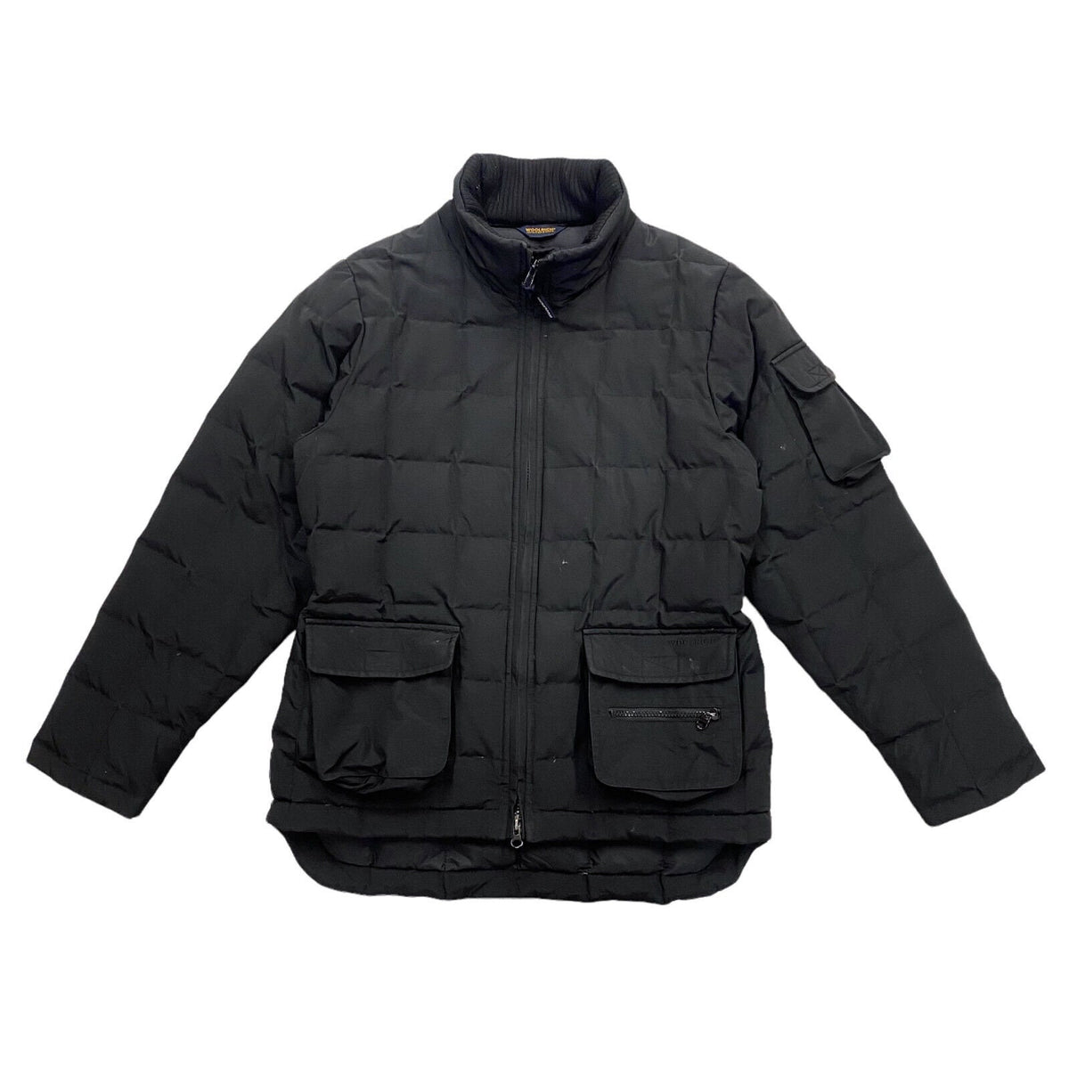 Woolrich Womens High Collar Padded Jacket Vintage High End Designer Black VTG Graphic Tee – Everyday Comfort · Must-Have Style