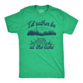 Rather Be At The Lake Shirt Lake Fishing Shirt Fishing Holiday Camping Gear Happy Camper T shirt Funny Camping Shirt For Men Graphic Tee – Aesthetic Look · High-Quality Print