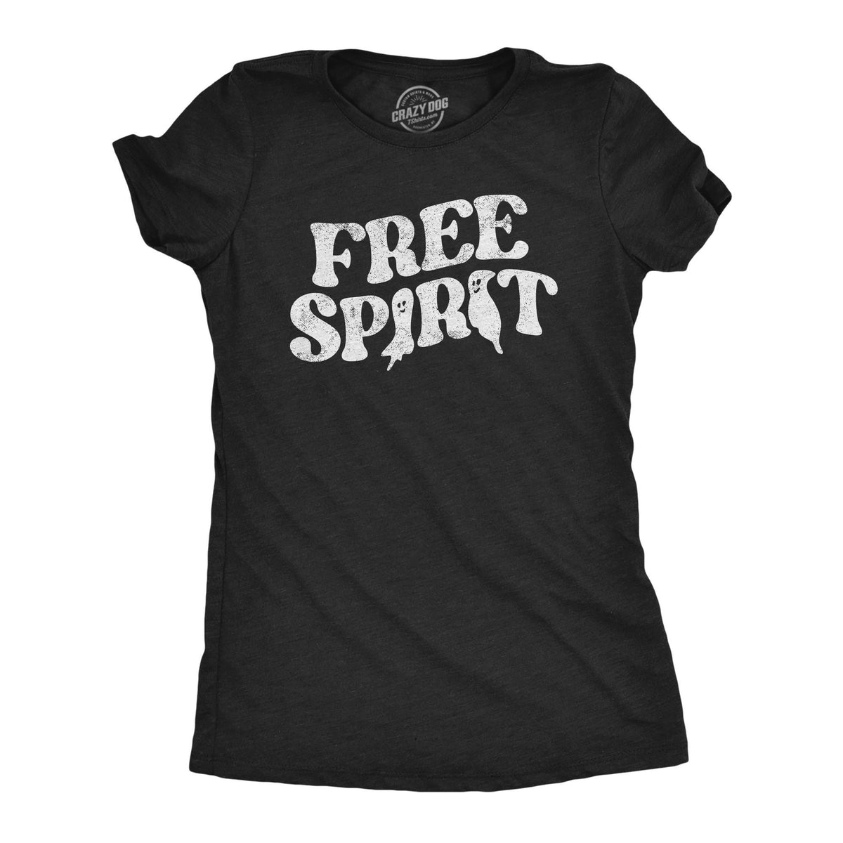 Ghost Shirt Women Black Spooky Shirt Funny Halloween Shirt Halloween Costume Rude Halloween Clothes Free Spirit Ghost Shirts Graphic Tee – Soft Feel · High-Quality Print
