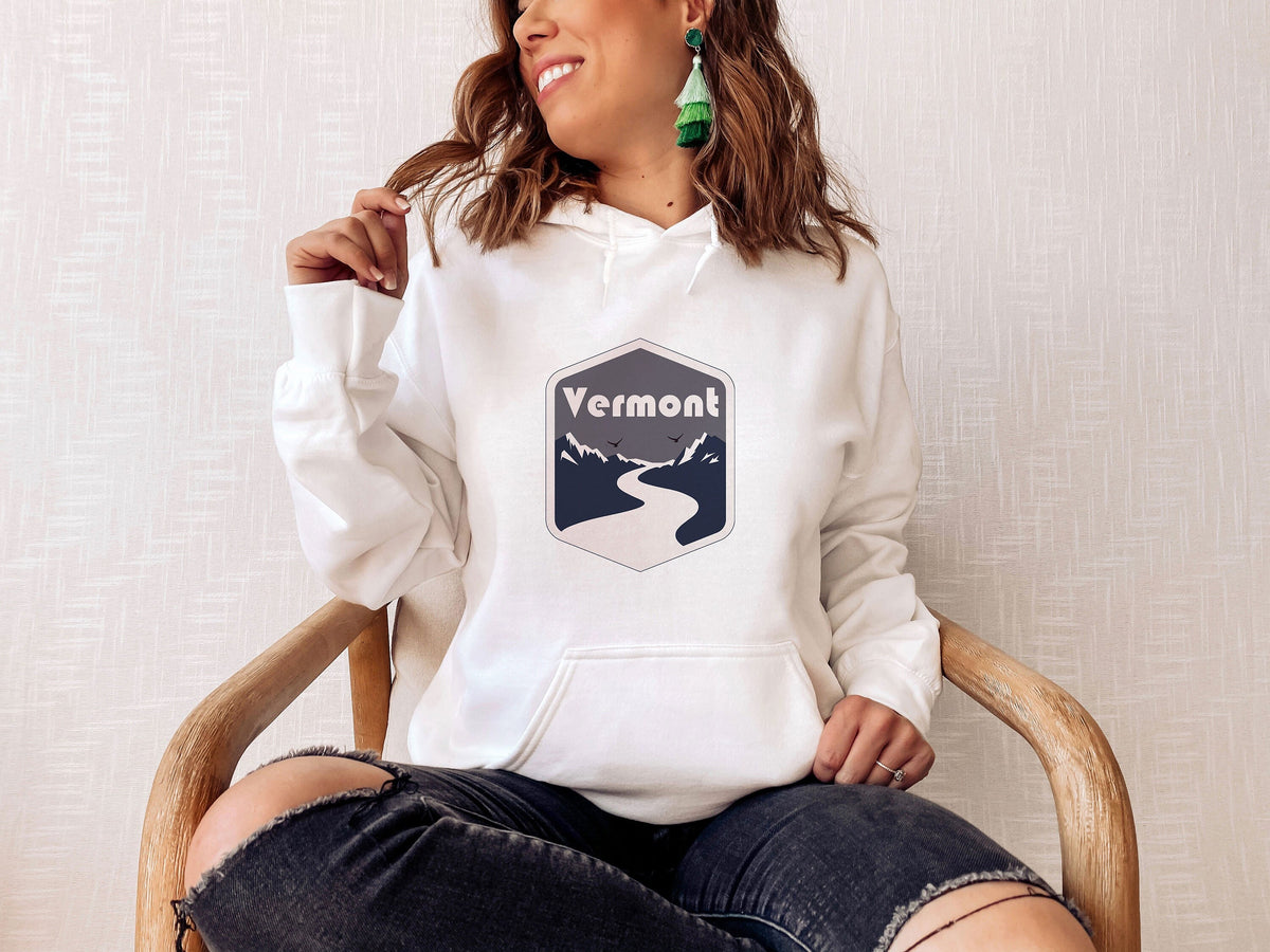 Vermont Hoodie Unisex Mountain Road Vermont Sweatshirt Personalization Available Hoodie – Premium Graphic · Perfect For Daily Wear