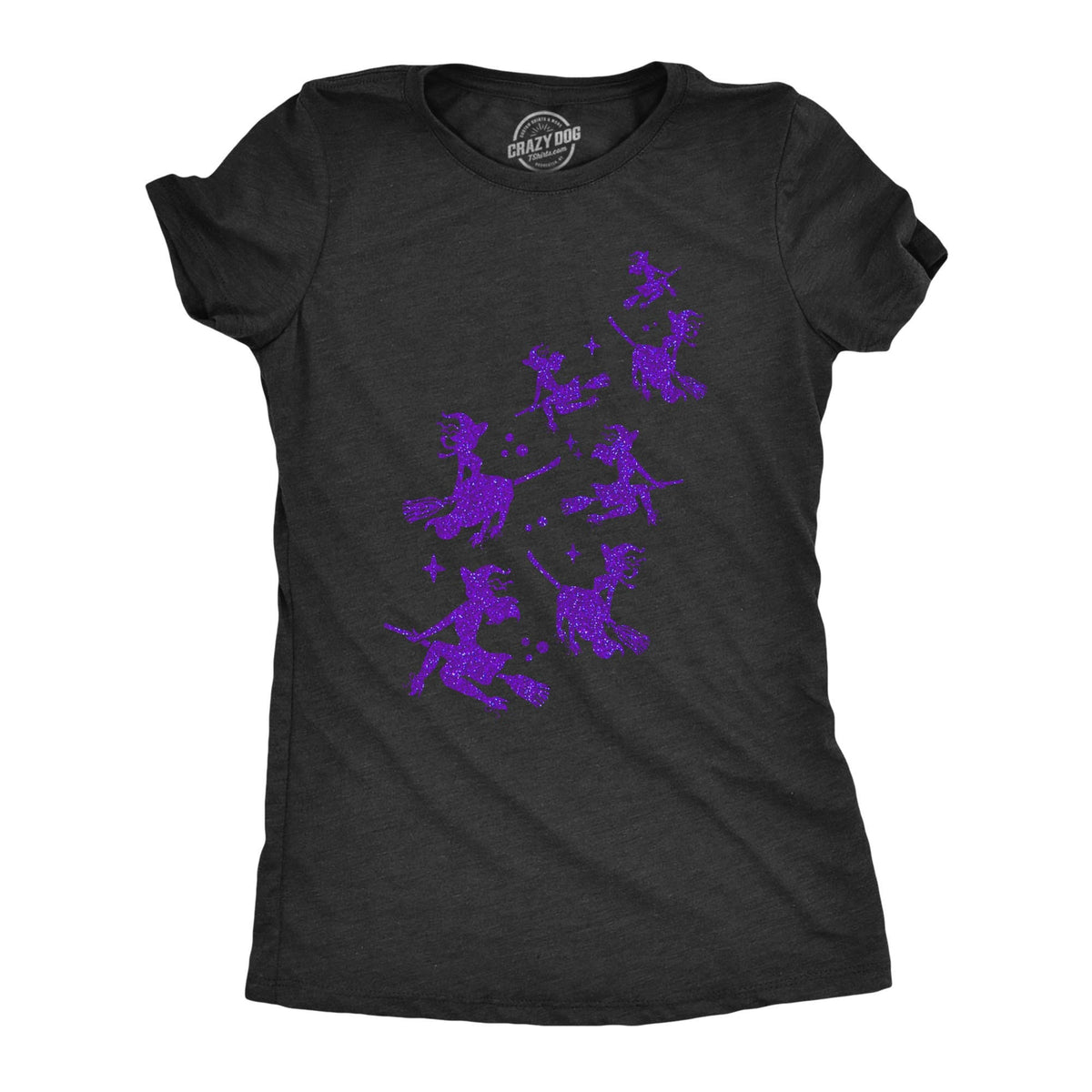 GLITTER WITCH Purple Glitter Witch Shirts Occult Shirts Halloween Girls Witches Halloween Shirt Day Of The Dead Cool Womens Tshirt Graphic Tee – Easygoing Wear · Top Pick For Any Outfit