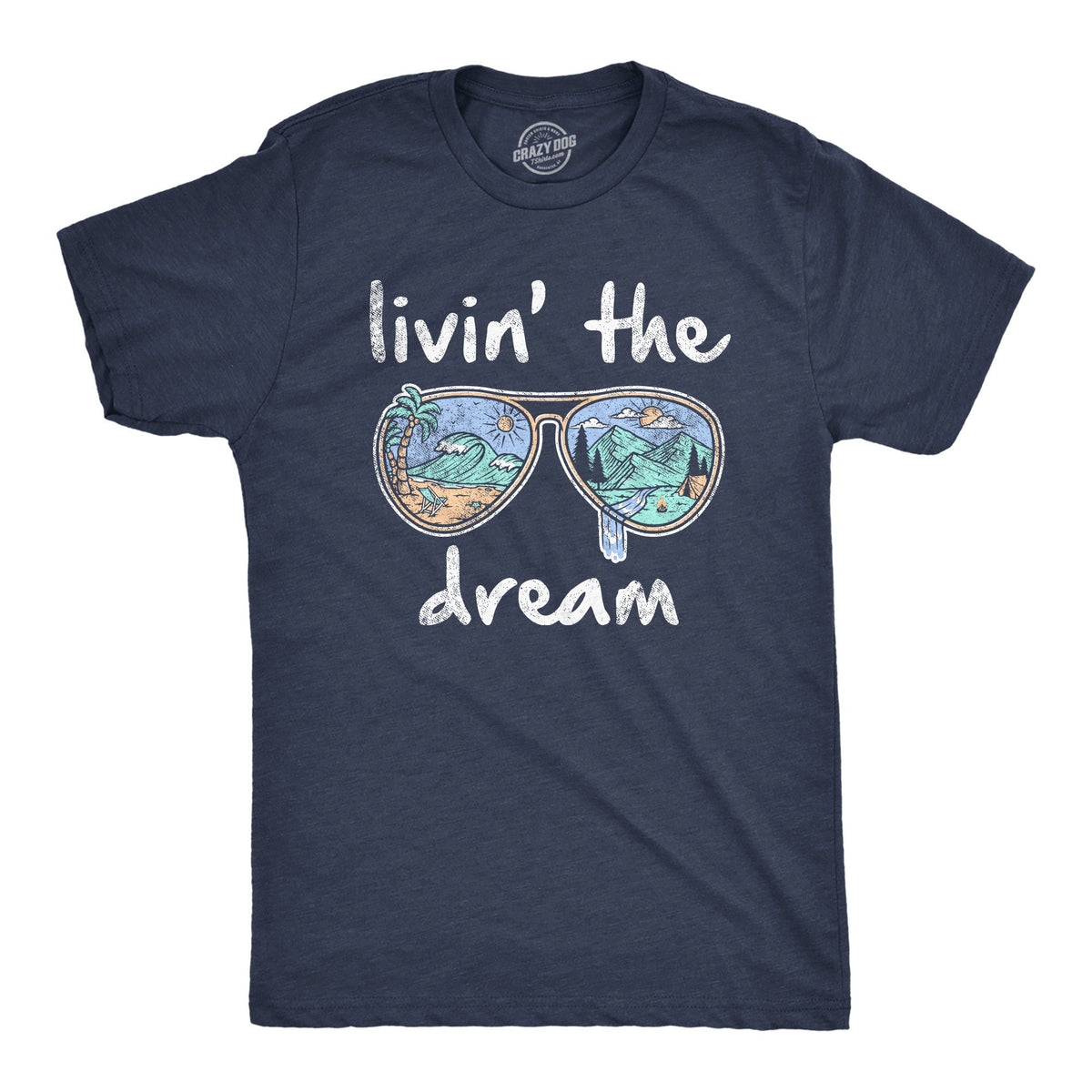 Livin39 The Dream Sunglasses Beach Shirts Mens Sarcastic Beach Shirt Weekend Vacation Tshirt Joke Quotes Guys Holiday Tee Vacation Graphic Tee – Everyday Comfort · Perfect For Daily Wear