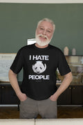 I Hate People Short Sleeve Unisex T Shirt Graphic Tee – Aesthetic Look · Great Gift For Fans