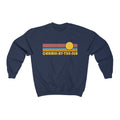 CarmelByTheSea California Crewneck Sweatshirt Retro Sunrise Unisex CarmelByTheSea Sweatshirt Personalization Available Sweatshirt – Bold Style · High-Quality Print