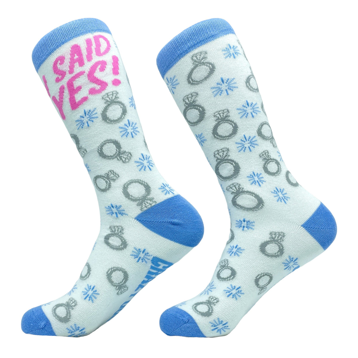 Weddings Socks Womens I Said Yes Shes Getting Married Cute Womens Socks Funky Socks Bride To Be Novelty Socks Womens Bachelorette Gift Graphic Tee – Cozy Vibes · Great Gift For Fans