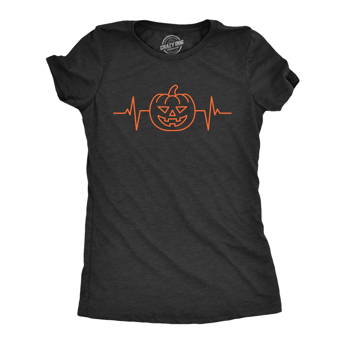 Pumpkin Heartbeat Womens Fall Shirt Womens Autumn Shirt Funny Womens TShirts Pumpkin Shirts Pumpkin Season Graphic Tee – Feel-Good Design · Perfect For Daily Wear