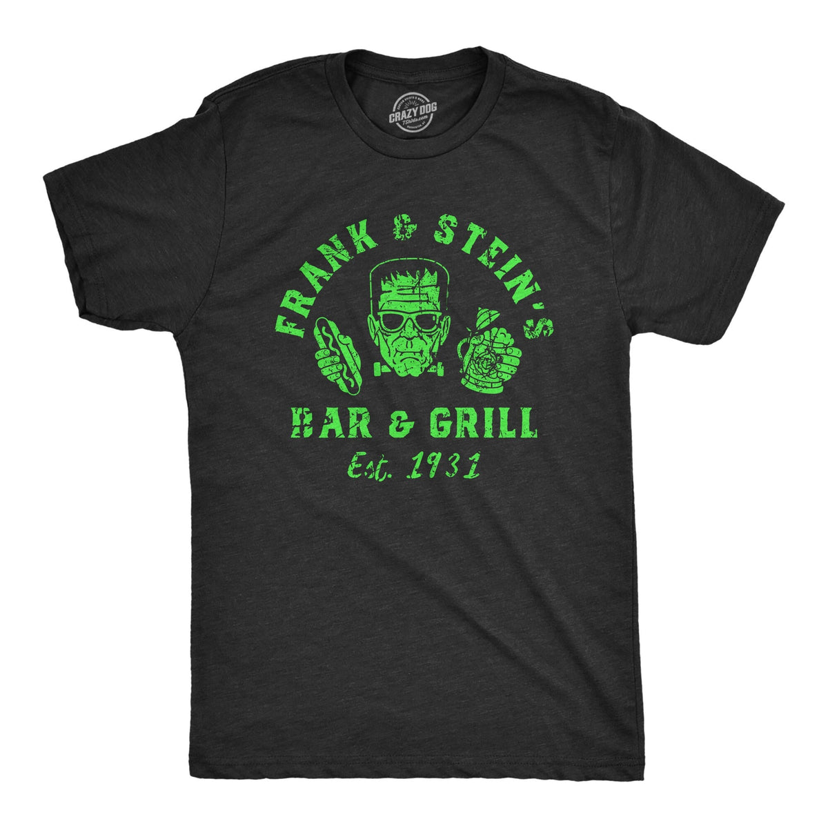 Frank and Steins Bar and Grill Halloween Shirt Frankenstein Shirts Funny Halloween Shirt Halloween Costume Shirt Drinking Shirts Graphic Tee – Soft Feel · Great Gift For Fans