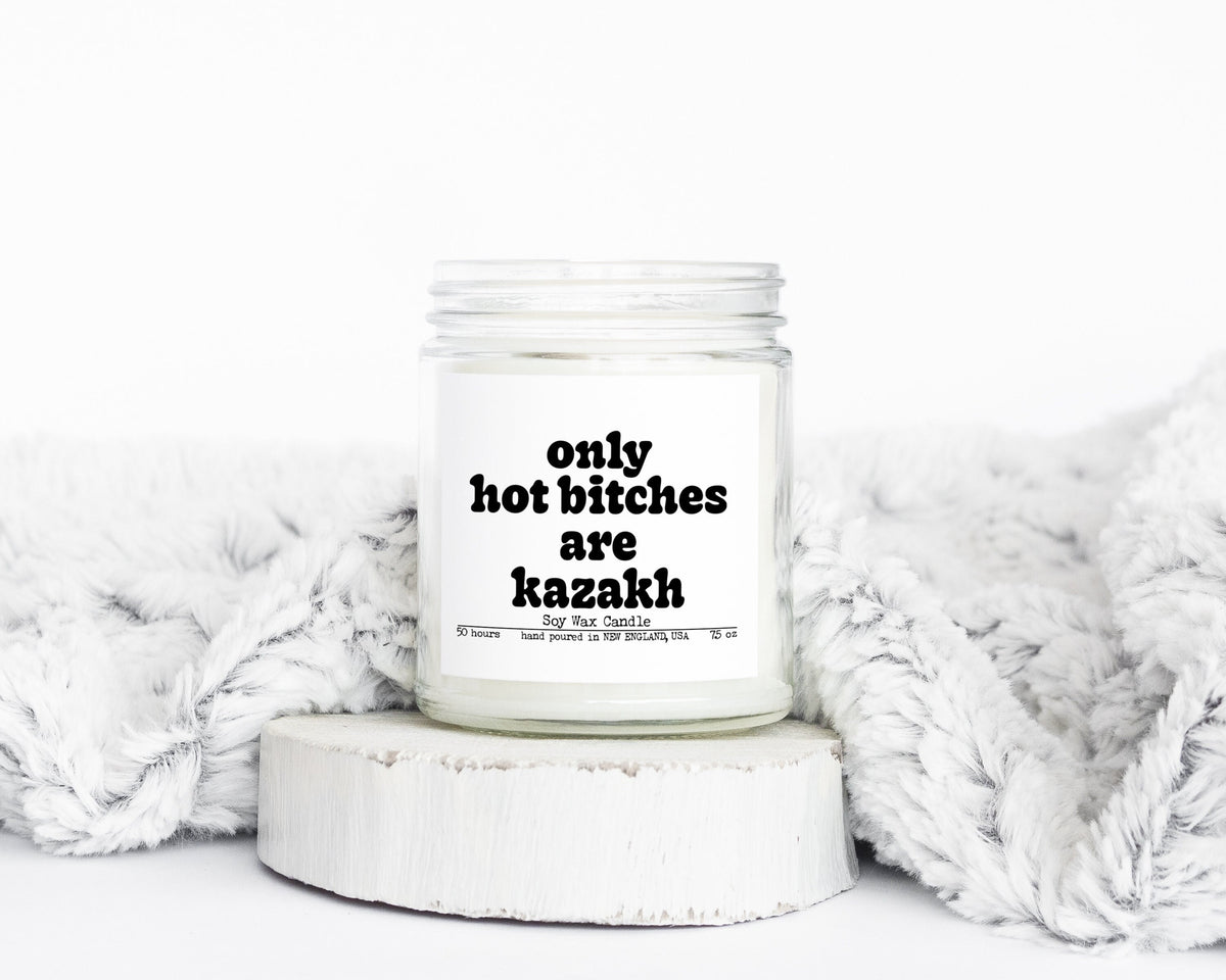 Kazakh Kazakhstan Pride Mom Dad Sister Best Friend Gifts Funny Candle Housewarming Soy Wax Scented Decor Graphic Tee – Fan Favorite · Trending Graphic Apparel