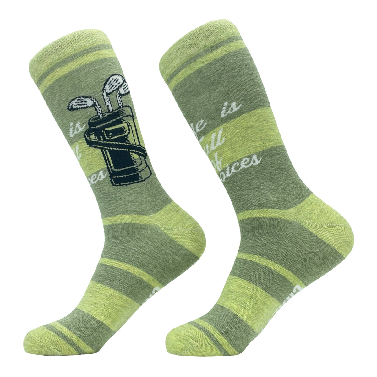Life39s Full Of Choices Mens Socks Funny Dad Socks Golf Socks Golfing Gifts Guys Gifts Under 20 Golf Gifts Mens Socks Graphic Tee – Aesthetic Look · Perfect For Daily Wear