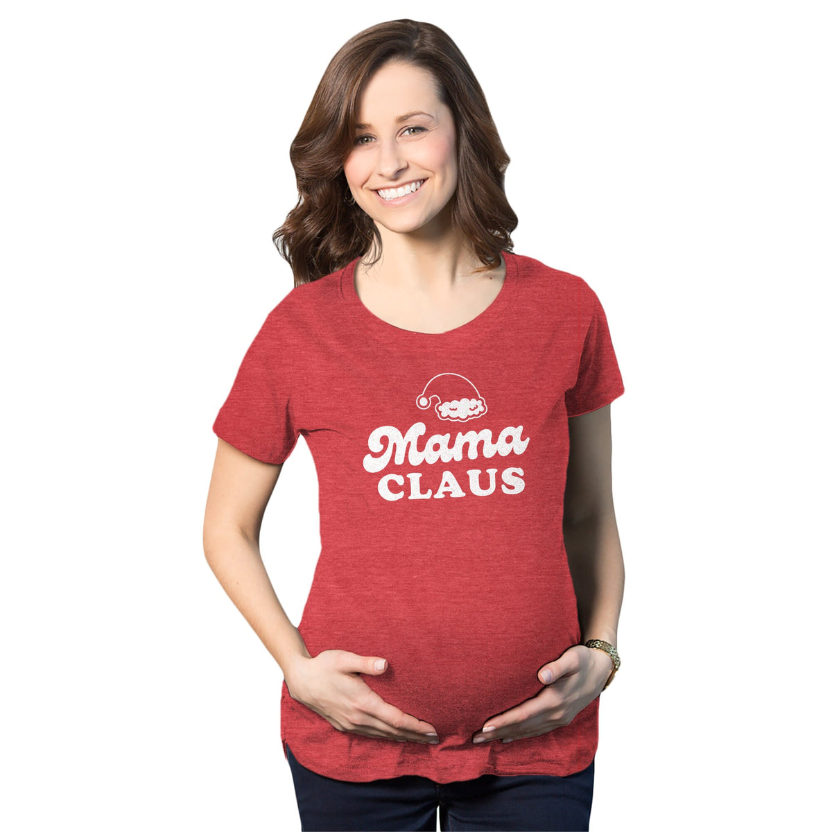 Mama Claus Maternity Shirt Santa Hat Christmas Pregnancy T Shirt Gift For New Moms Christmas STRETCHY Shirt New Mom Shirts Xmas Graphic Tee – Aesthetic Look · Must-Have Style