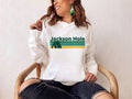 Jackson Hole Wyoming Hoodie Retro Camping Adult Unisex Jackson Hole Sweatshirt Personalization Available Hoodie – Fan Favorite · High-Quality Print