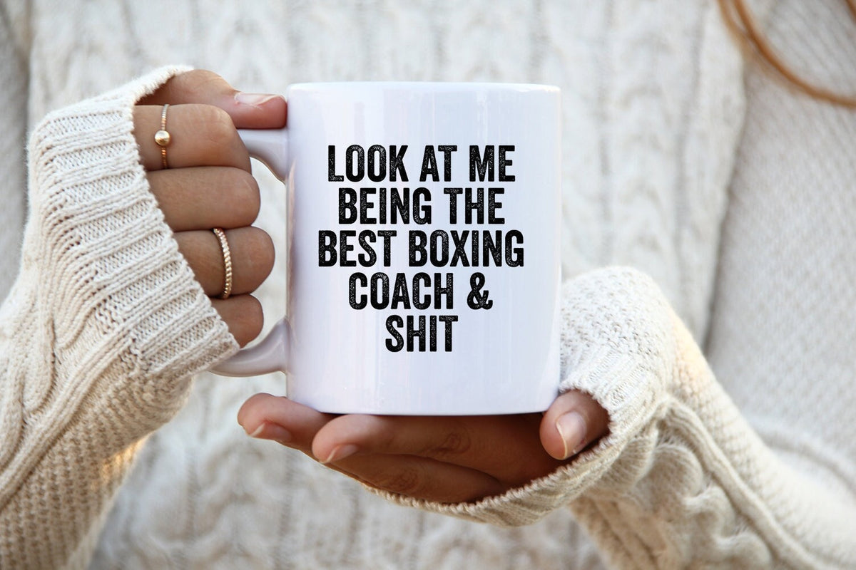 Boxing Coach Gifts Boxing Coach Coffee Mug Boxing Coach Cup Boxing Coach Birthday Gifts for Men and Women Graphic Tee – Warm & Stylish · Trending Graphic Apparel