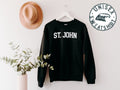 St John Virgin Island Moving Away Sweatshirt Funny Sweater Shirt Birthday Gifts for Men and Women Sweatshirt – Cozy Vibes · Great Gift For Fans