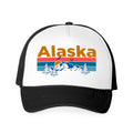 Retro Alaska Trucker Hat Mountain Birds Foam Alaska Trucker Cap Personalization Available Graphic Tee – Soft Feel · Must-Have Style