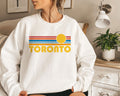 Toronto Canada Sweatshirt Retro Sunrise Unisex Toronto Sweatshirt Personalization Available Sweatshirt – Premium Graphic · Perfect For Daily Wear