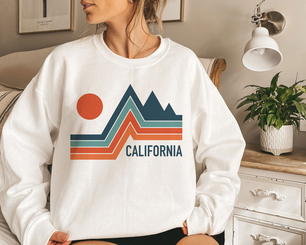 California Sweatshirt Unisex Retro California Crewneck Sweatshirt Personalization Available Sweatshirt – Soft Feel · Must-Have Style